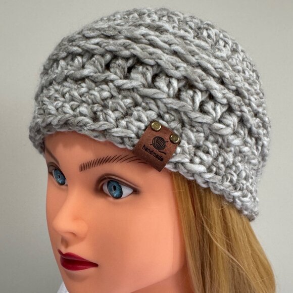 HANDMADE Chunky Ribbed Crochet Ear Warmer Headband - Picture 1 of 5